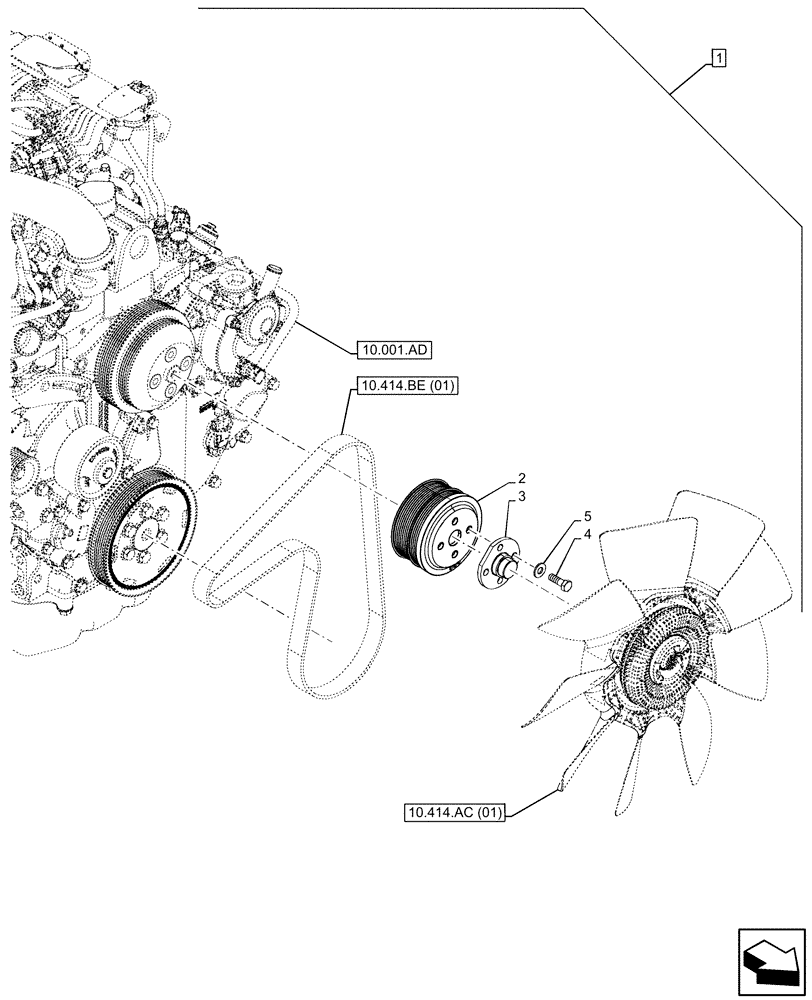 Схема запчастей Case 580N EP - (88.100.10[03]) - DIA KIT, HIGH AMBIENT (88) - ACCESSORIES