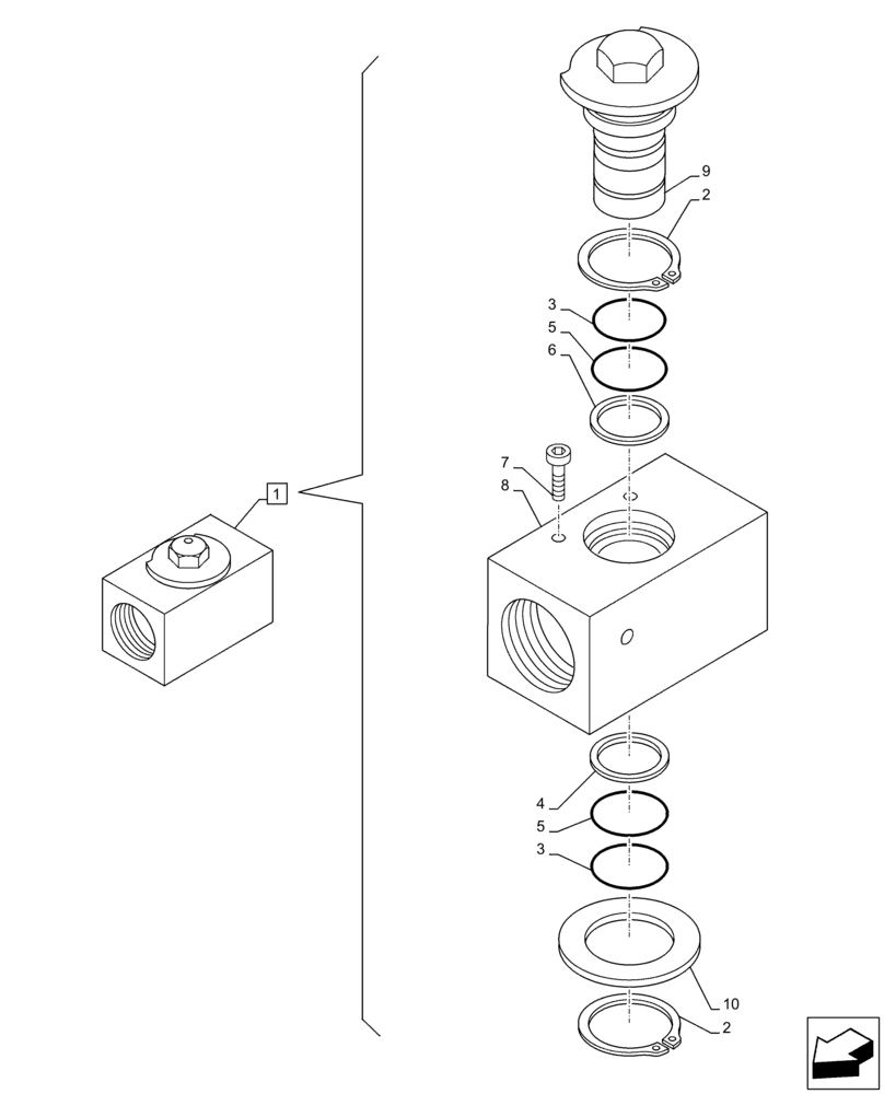 Схема запчастей Case CX160D LC - (35.360.AL[02]) - VAR - 461865, 461868, 461869, 461871 - ARM, STOP, VALVE, HAMMER CIRCUIT, SHEARS, HIGH FLOW, COMPONENTS (35) - HYDRAULIC SYSTEMS