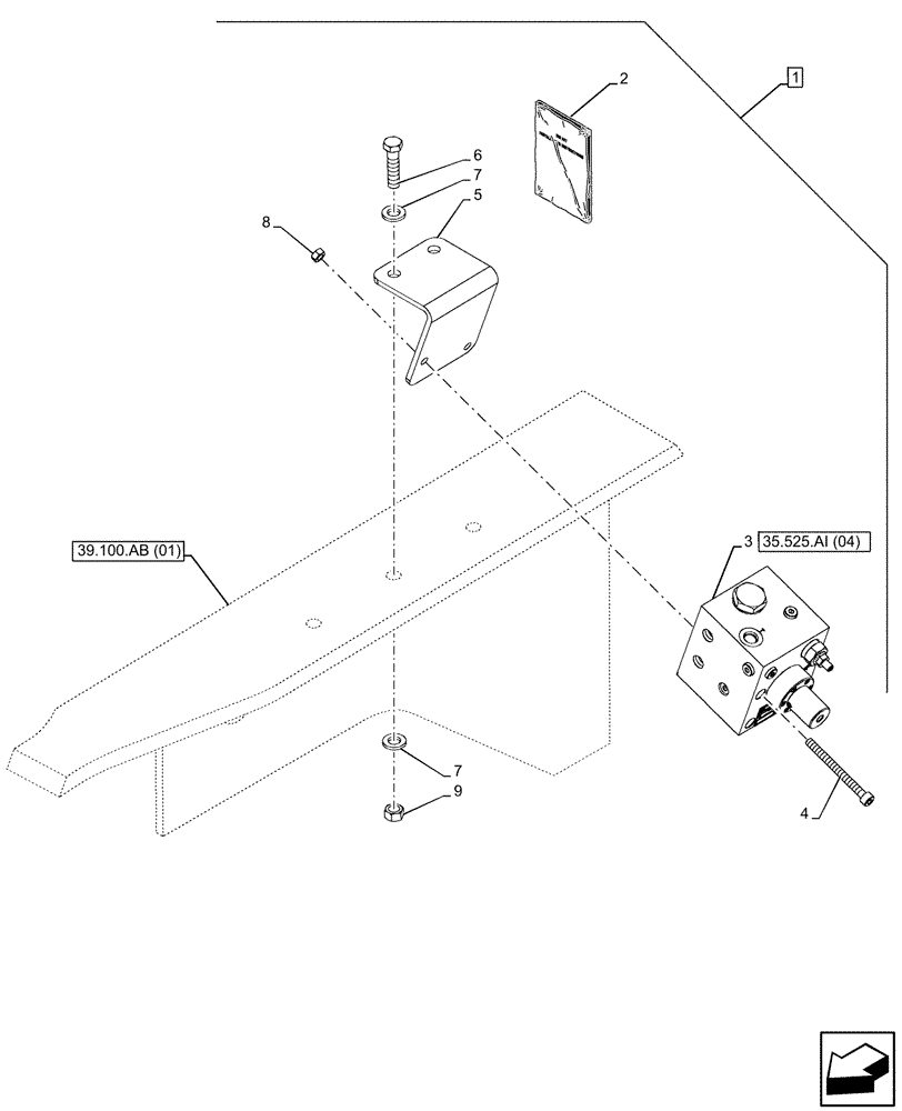 Схема запчастей Case 580N EP - (88.100.35[14]) - DIA KIT, NO AUX TO COMBO, EHOE, PC (88) - ACCESSORIES