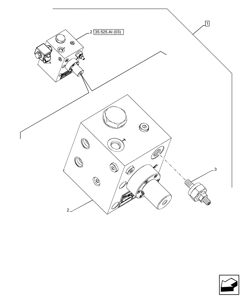 Схема запчастей Case 580N EP - (88.100.35[15]) - DIA KIT, NO AUX TO COMBO, EHOE, PC (88) - ACCESSORIES