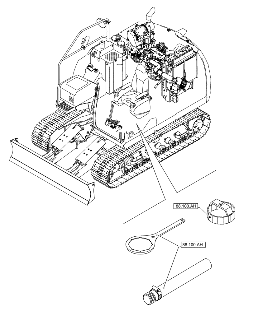 Схема запчастей Case CX130D - (00.000.88) - PICTORIAL INDEX - ACCESSORIES (00) - GENERAL & PICTORIAL INDEX