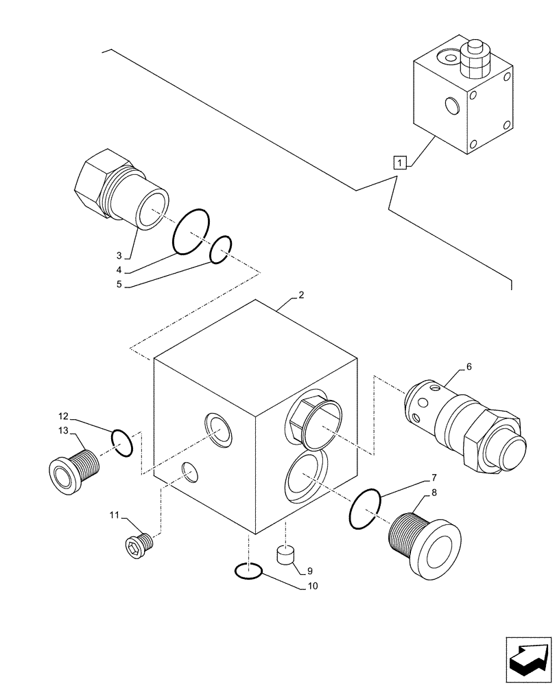 Схема запчастей Case CX130D - (35.741.AA[08]) - VAR - 481064 - LIFT CYLINDER, BLADE, SAFETY VALVE, COMPONENTS (35) - HYDRAULIC SYSTEMS