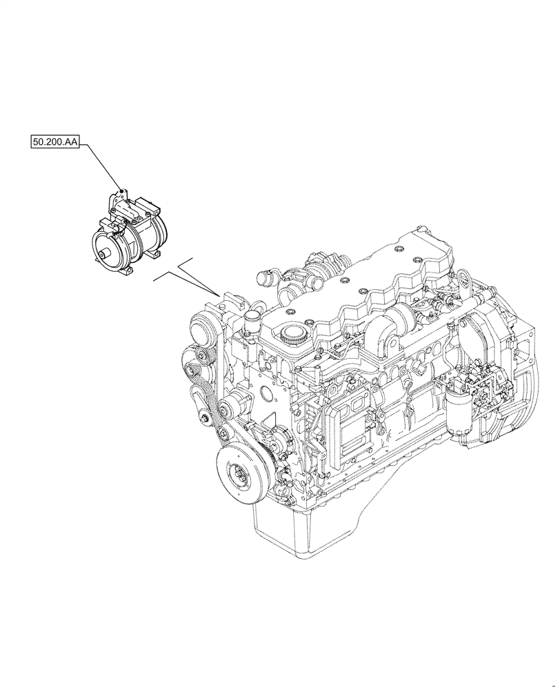Схема запчастей Case F4HFE6137 B003 - (50.000.00) - SECTION INDEX - CAB CLIMATE CONTROL (50) - CAB CLIMATE CONTROL