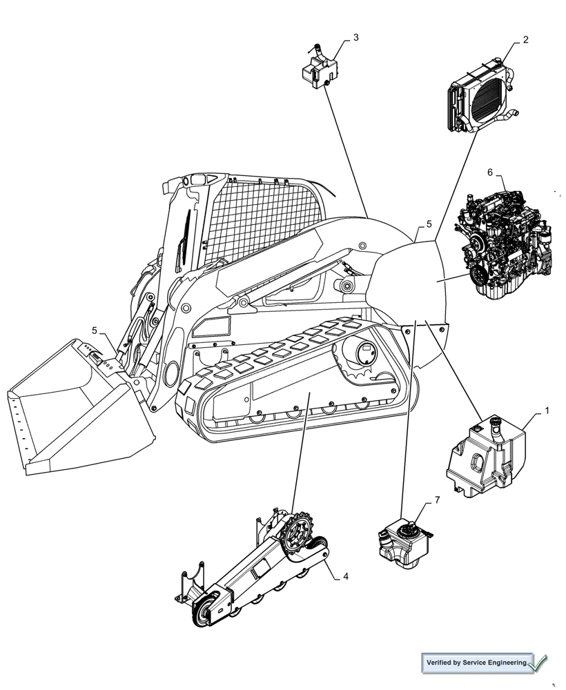 Схема запчастей Case TV380 - (05.100.03[02]) - CAPACITIES (05) - SERVICE & MAINTENANCE