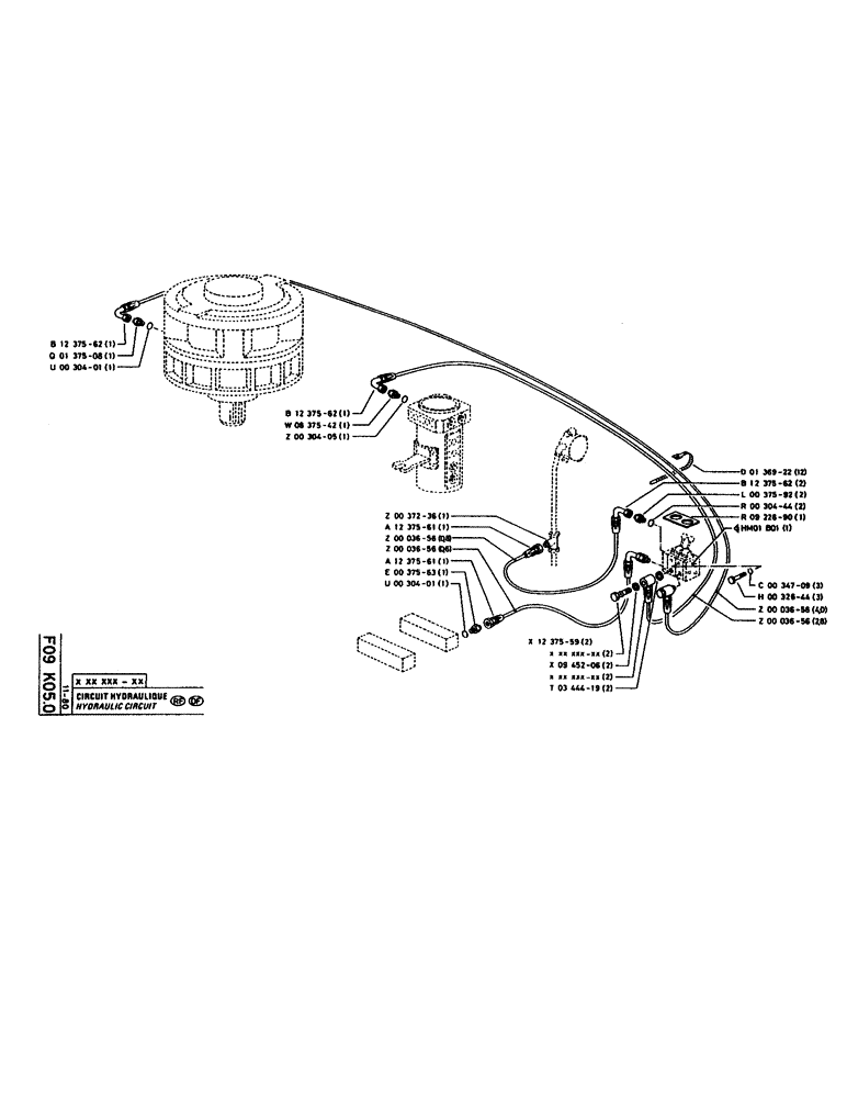 Схема запчастей Case 160CK - (126) - HYDRAULIC CIRCUIT (07) - HYDRAULIC SYSTEM