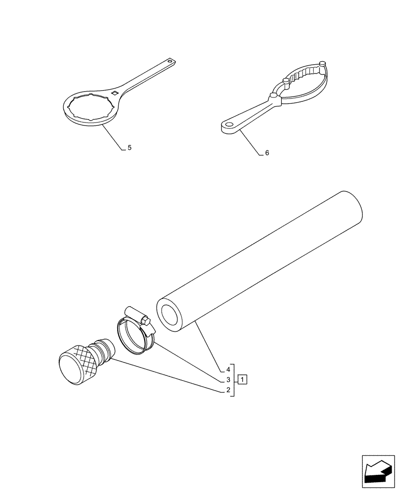 Схема запчастей Case CX500D LC - (88.100.AH) - TOOL BOX (88) - ACCESSORIES