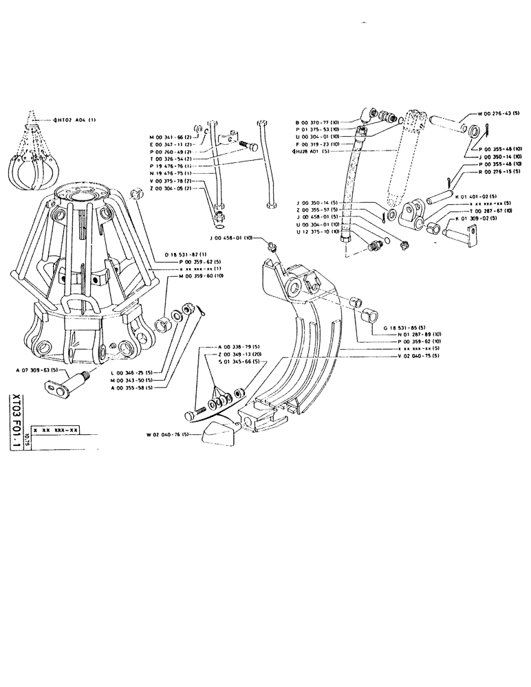 Схема запчастей Case 115CL - (174) - No Description Provided 