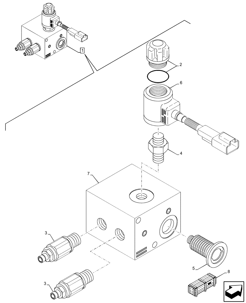 Схема запчастей Case 580SN - (35.726.AD[02]) - VAR - 423080 - HYDRAULIC LIFT, W/ MECHANICAL LIFT, SOLENOID VALVE, COMPONENTS (35) - HYDRAULIC SYSTEMS