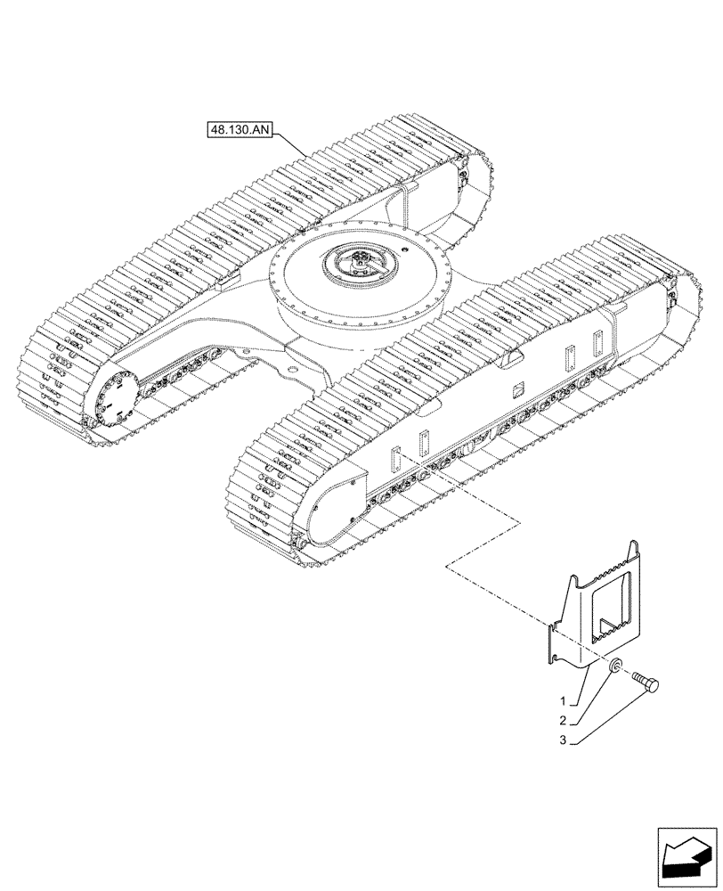 Схема запчастей Case CX500D LC - (90.118.BX[02]) - VAR - 956000 - STEP (L=750MM) (90) - PLATFORM, CAB, BODYWORK AND DECALS