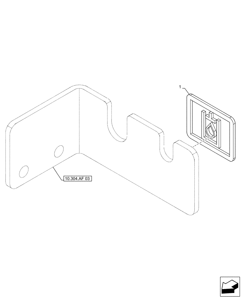 Схема запчастей Case CX500D LC - (90.108.AC[04]) - VAR - 488034 - WARNING DECAL, DRAIN LINE (90) - PLATFORM, CAB, BODYWORK AND DECALS