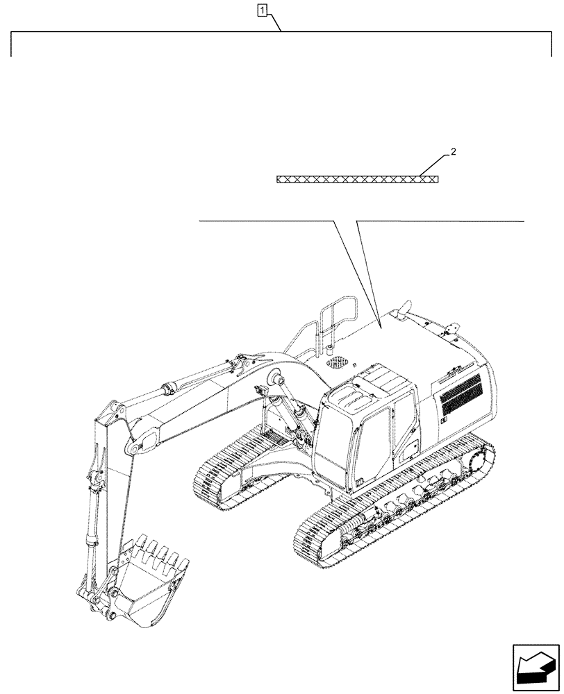 Схема запчастей Case CX250D LC LR - (88.100.10[06]) - DIA KIT, W/ PRE CLEANER, AIR CLEANER, DECAL, TAPE (88) - ACCESSORIES