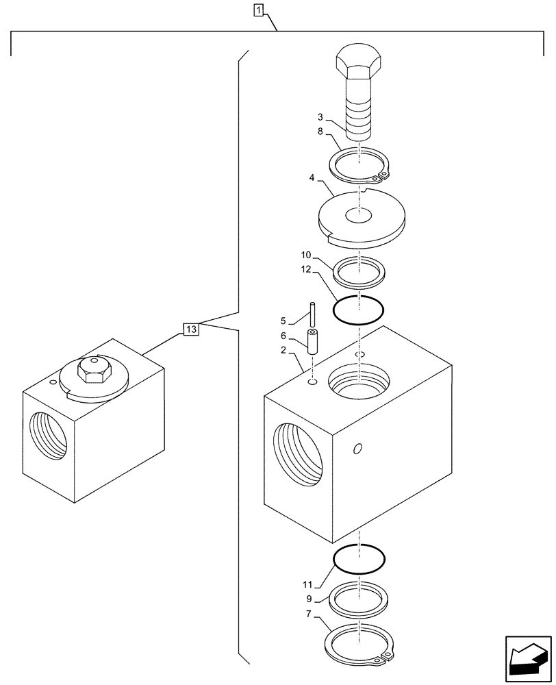 Схема запчастей Case CX130D - (88.100.35[012]) - DIA KIT, AUXILIARY HYDRAULIC, CLAMSHELL BUCKET, ROTATION, W/ ELECTRICAL PROPORTIONAL CONTROL, STOP, VALVE, COMPONENTS (88) - ACCESSORIES