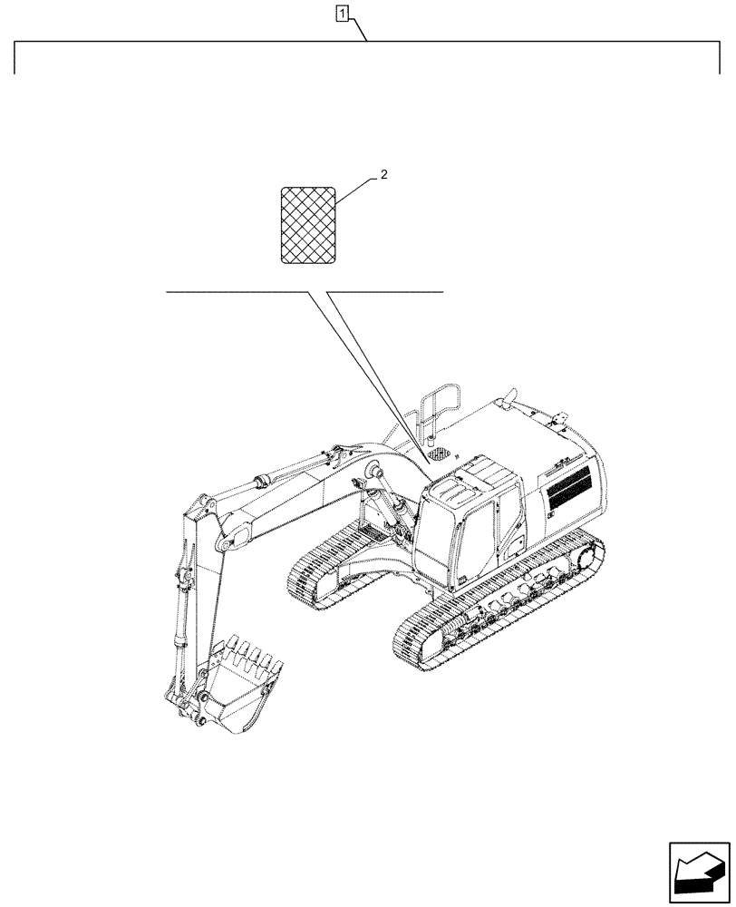 Схема запчастей Case CX300D LC - (88.100.10[06]) - DIA KIT, W/ PRE CLEANER, ANTI-SKID STRIP (88) - ACCESSORIES