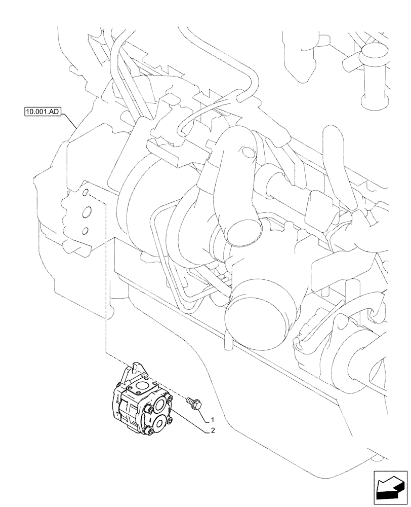 Схема запчастей Case CX500D LC - (35.820.AA) - FAN, RADIATOR, HYDRAULIC PUMP (35) - HYDRAULIC SYSTEMS