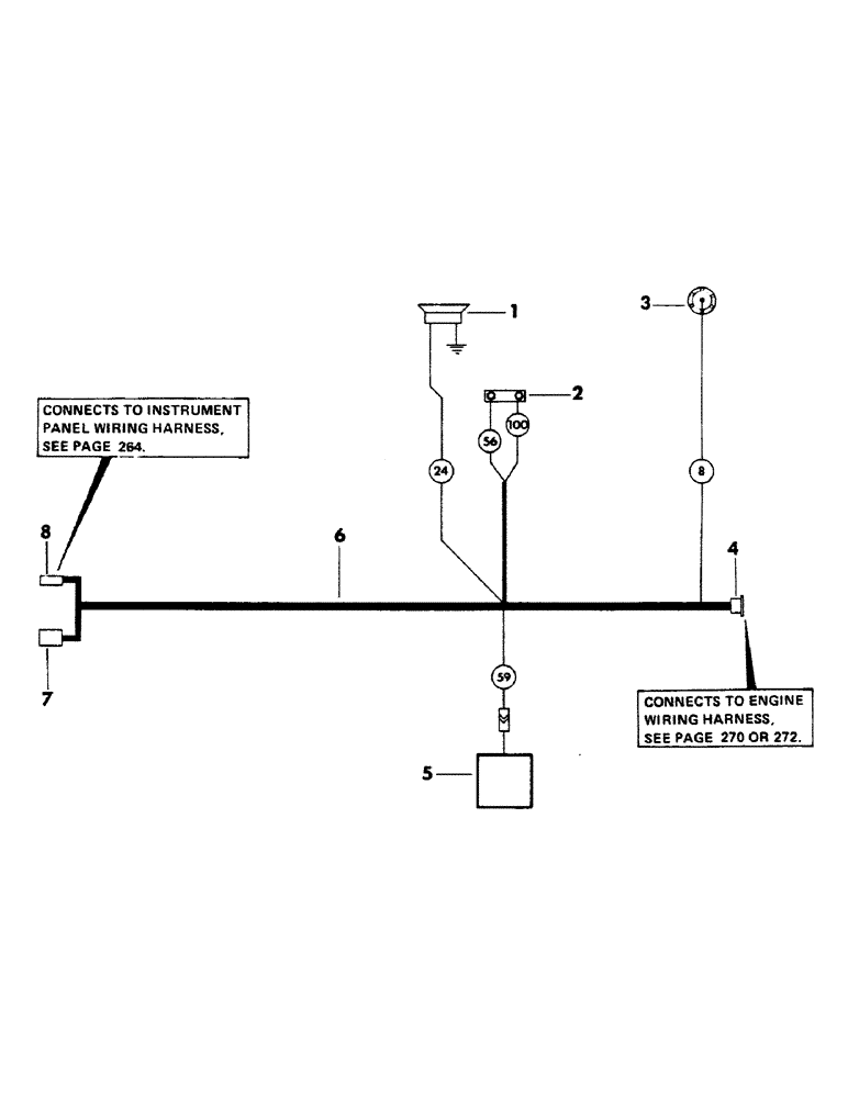 Схема запчастей Case 40BLC - (268) - TURNTABLE WIRING HARNESS AND ELECTRICAL COMPONENTS (06) - ELECTRICAL SYSTEMS