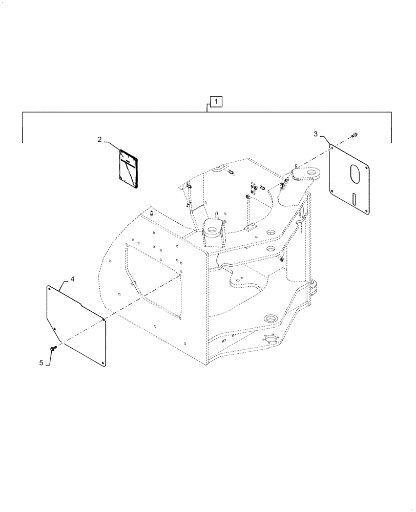 Схема запчастей Case 721F - (88.100.90[07]) - DIA KIT REAR CHASSIS SIDE GUARDS (88) - ACCESSORIES