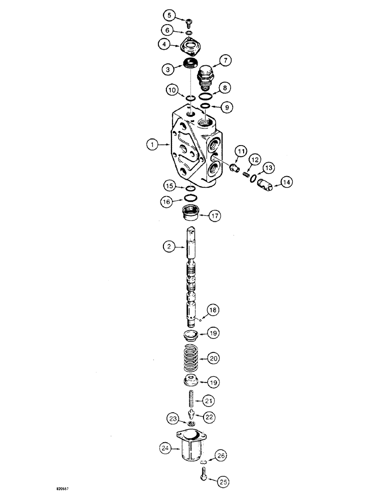 Схема запчастей Case W4 - (144) - LOADER CONTROL VALVE, LIFT SECTION (08) - HYDRAULICS