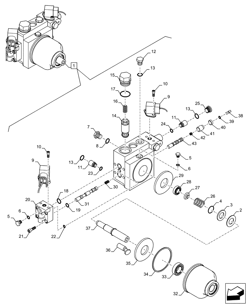 Схема запчастей Case CX500D LC - (35.820.AB[02]) - FAN, RADIATOR, HYDRAULIC MOTOR, COMPONENTS (35) - HYDRAULIC SYSTEMS