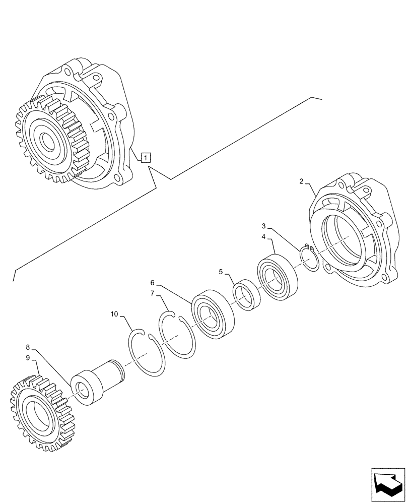 Схема запчастей Case AQ-6UZ1XASS01 - (10.114.AH[02]) - ACCESSORY DRIVE, COMPONENTS (10) - ENGINE