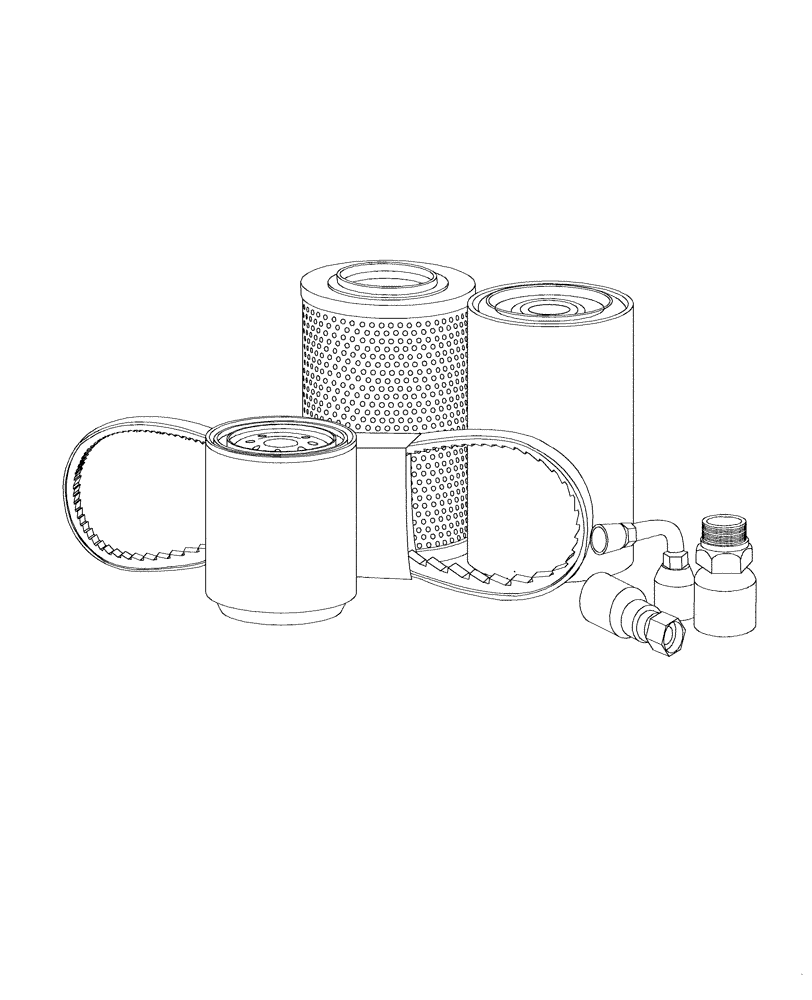 Схема запчастей Case CX500D LC - (05.100.02) - INITIAL STOCKING LIST (LIST B) (05) - SERVICE & MAINTENANCE