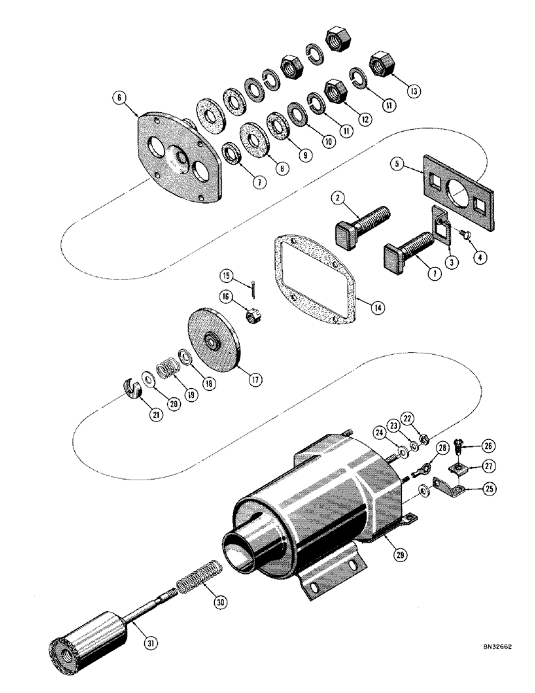 Схема запчастей Case 1000D - (082) - R15158 SOLENOID (06) - ELECTRICAL SYSTEMS