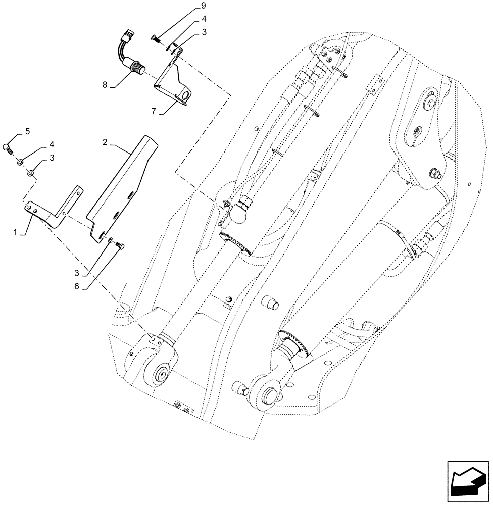 Схема запчастей Case 521F - (55.415.AB[06]) - RETURN TO DIG, XT (55) - ELECTRICAL SYSTEMS