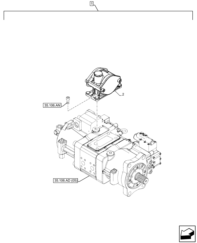 Схема запчастей Case CX210D LC - (88.100.35[092]) - DIA KIT, CLAMSHELL BUCKET, ROTATION, W/ ELECTRICAL PROPORTIONAL CONTROL, PTO (88) - ACCESSORIES