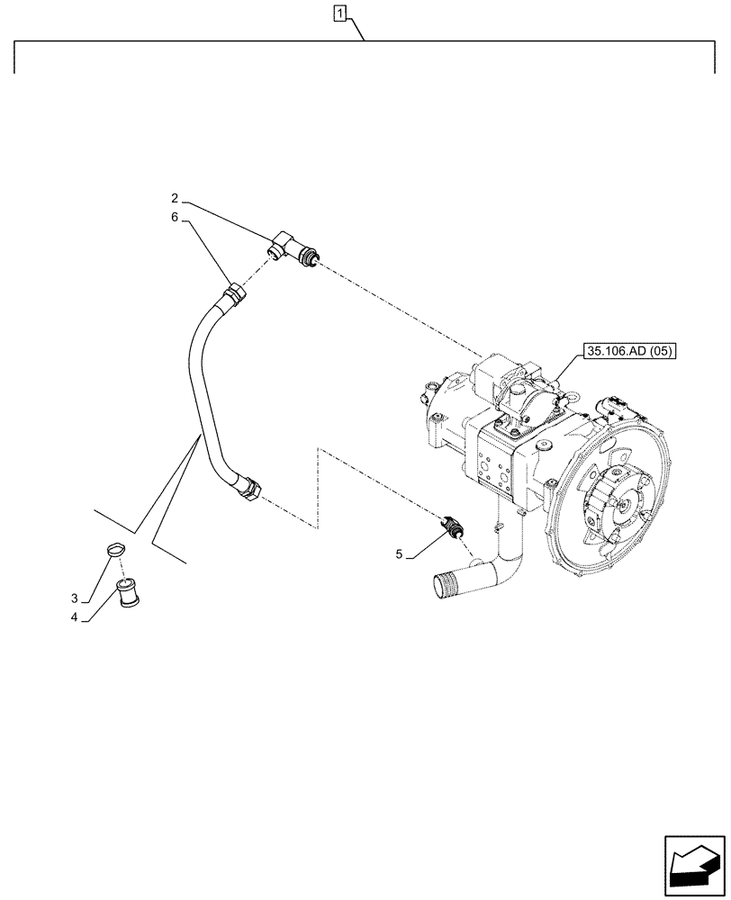 Схема запчастей Case CX210D LC - (88.100.35[079]) - DIA KIT, CLAMSHELL BUCKET, ROTATION, W/ ELECTRICAL PROPORTIONAL CONTROL, VARIABLE DELIVERY HYDRAULIC PUMP, LINE (88) - ACCESSORIES