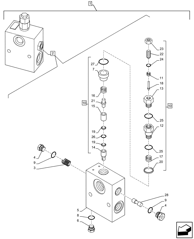 Схема запчастей Case CX160D LC - (88.100.35[048]) - DIA KIT, HAMMER CIRCUIT, HIGH FLOW, W/ ELECTRICAL PROPORTIONAL CONTROL, SHUT-OFF VALVE, COMPONENTS (88) - ACCESSORIES