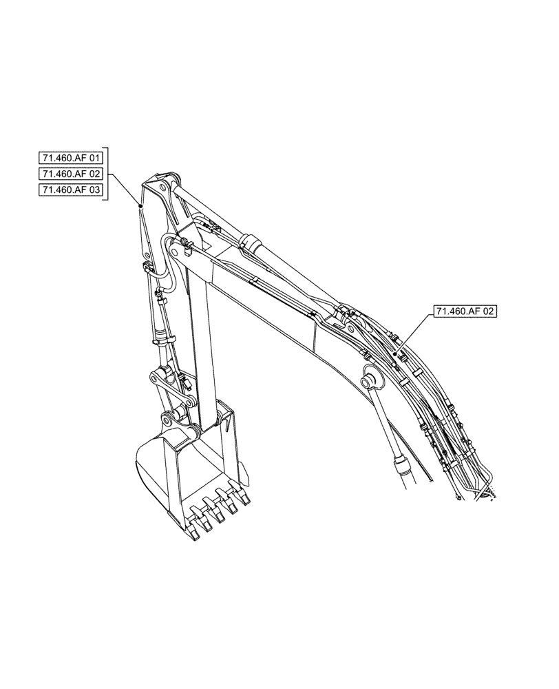 Схема запчастей Case CX500D RTC - (71.000.00) - SECTION INDEX - LUBRIFICANT (71) - LUBRICATION SYSTEM