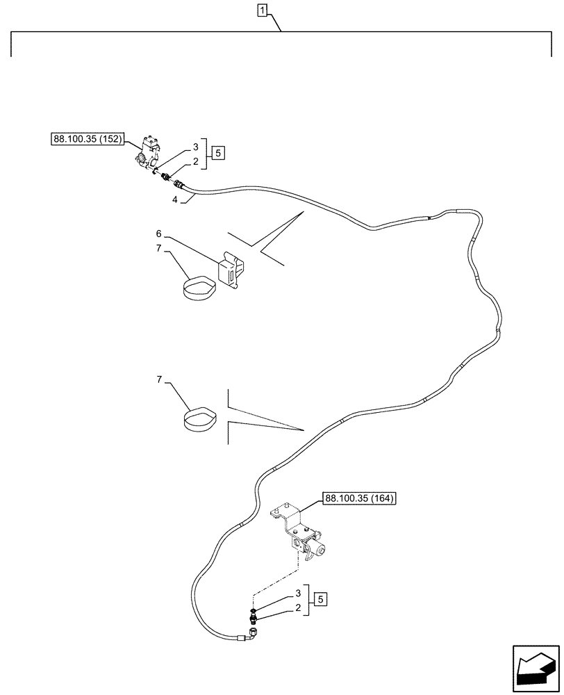 Схема запчастей Case CX300D LC - (88.100.35[167]) - DIA KIT, HAMMER CIRCUIT, HIGH FLOW, SHEARS, W/ ELECTRICAL PROPORTIONAL CONTROL, SOLENOID VALVE, LINE (88) - ACCESSORIES