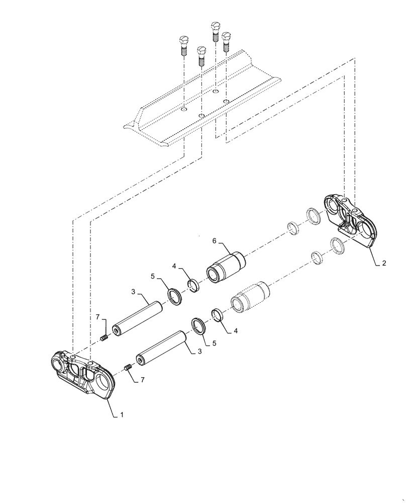 Схема запчастей Case 1650M WT/LGP - (48.100.AD[15]) - CLT, TRACK LINK, COMPONENTS (88) - ACCESSORIES