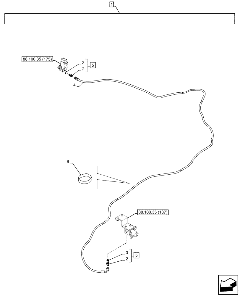 Схема запчастей Case CX350D LC - (88.100.35[190]) - DIA KIT, HAMMER CIRCUIT, HIGH FLOW, SHEARS, W/ ELECTRICAL PROPORTIONAL CONTROL, SOLENOID VALVE, LINE (88) - ACCESSORIES
