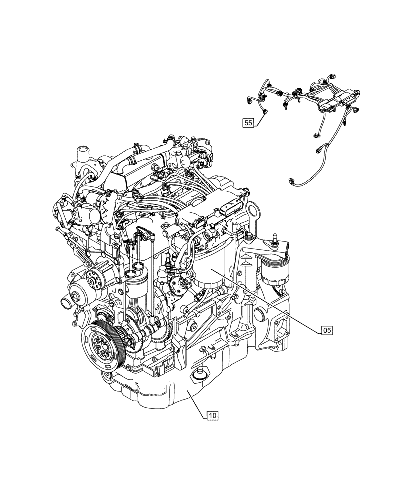 Схема запчастей Case F5HFL463A F001 - (00.000.00) - PICTORIAL INDEX - MAIN SECTIONS (00) - GENERAL & PICTORIAL INDEX