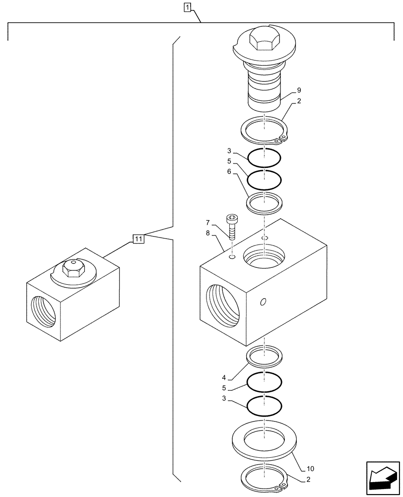 Схема запчастей Case CX490D LC - (88.100.35[221]) - DIA KIT, CLAMSHELL BUCKET, ROTATION, W/ ELECTRICAL PROPORTIONAL CONTROL, STOP, VALVE, COMPONENTS (88) - ACCESSORIES