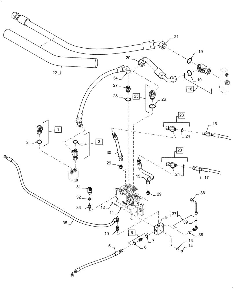 Схема запчастей Case 521F - (41.200.AO[01]) - VAR - 482913 - JOYSTICK STEERING WITH AUXILIARY STEERING (41) - STEERING