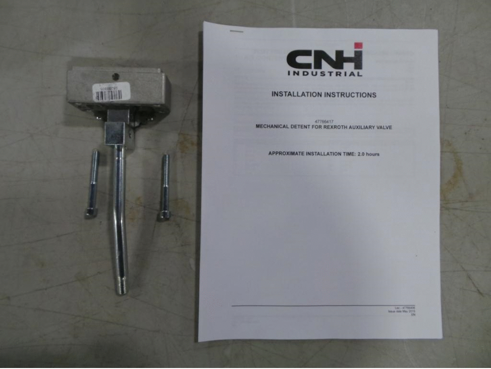 Схема запчастей Case 521F - (88.100.35[07]) - DIA KIT - DETENT MECH. REXROTH AUX. VALVE (88) - ACCESSORIES