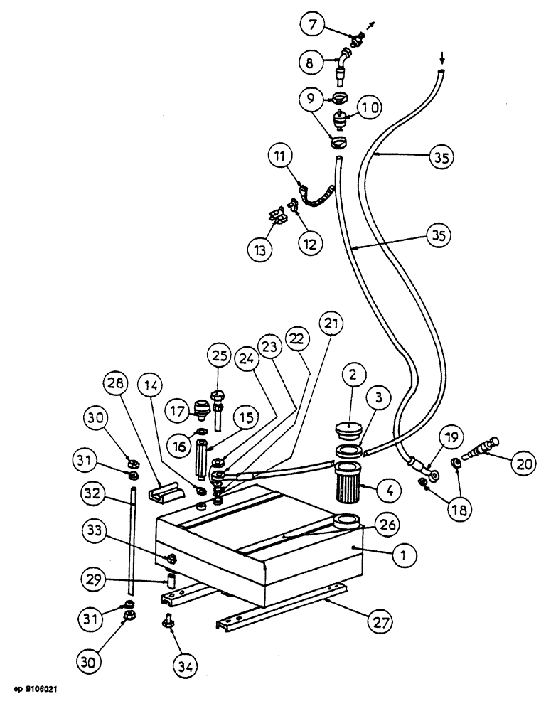 Схема запчастей Case 1088 - (052) - ENGINE FUEL SYSTEM (10) - ENGINE