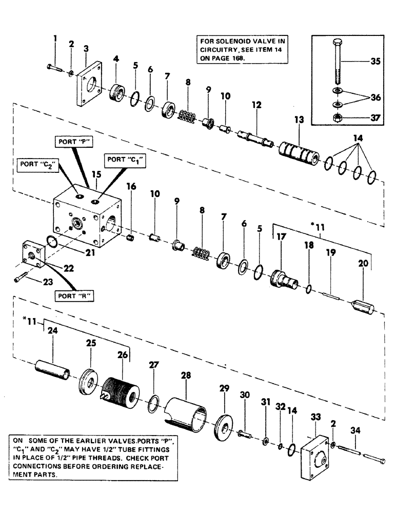 Схема запчастей Case 40BLC - (252) - SOLENOID VALVE, (USED IN FELLER BUNCHER COLLECTOR HYDRAULICS (07) - HYDRAULIC SYSTEM