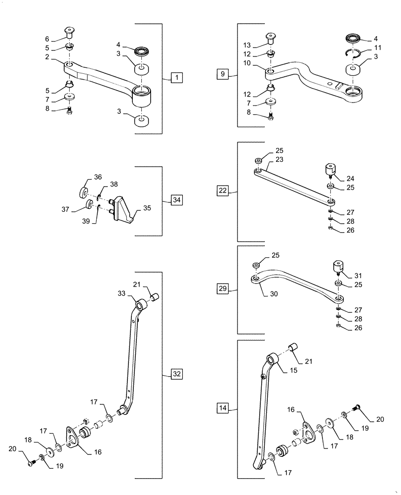 Схема запчастей Case CX31B - (90.154.AA[06]) - CAB, ASSY (90) - PLATFORM, CAB, BODYWORK AND DECALS
