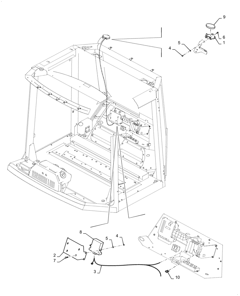 Схема запчастей Case DV210D - (55.991.AE) - TELEMATICS INSTALLATION (55) - ELECTRICAL SYSTEMS