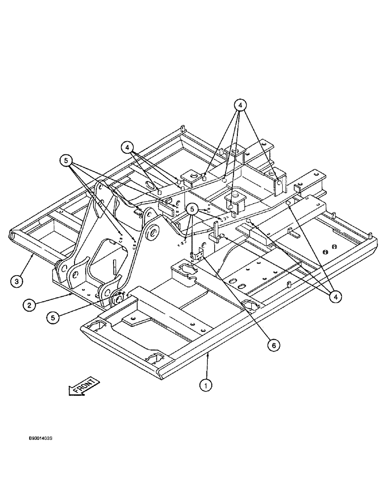 Схема запчастей Case 9010 - (9-04) - TURNTABLE (09) - CHASSIS