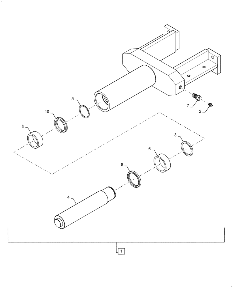 Схема запчастей Case 1650M WT/LGP - (48.138.AB[03]) - YOKE, ADJUSTER (48) - TRACKS & TRACK SUSPENSION