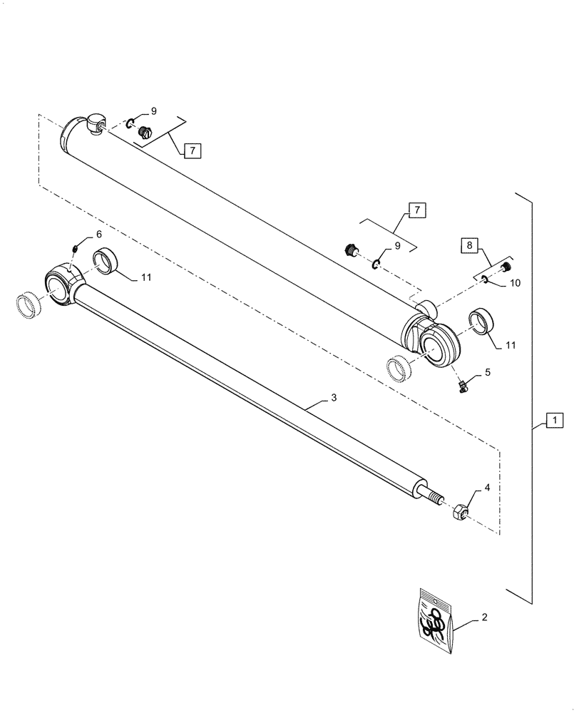 Схема запчастей Case TV380 - (35.701.CB[06]) - HYDRAULIC LIFT CYLINDER, LH (SV300,TV380) AFTER JULY 31, 2013 (35) - HYDRAULIC SYSTEMS