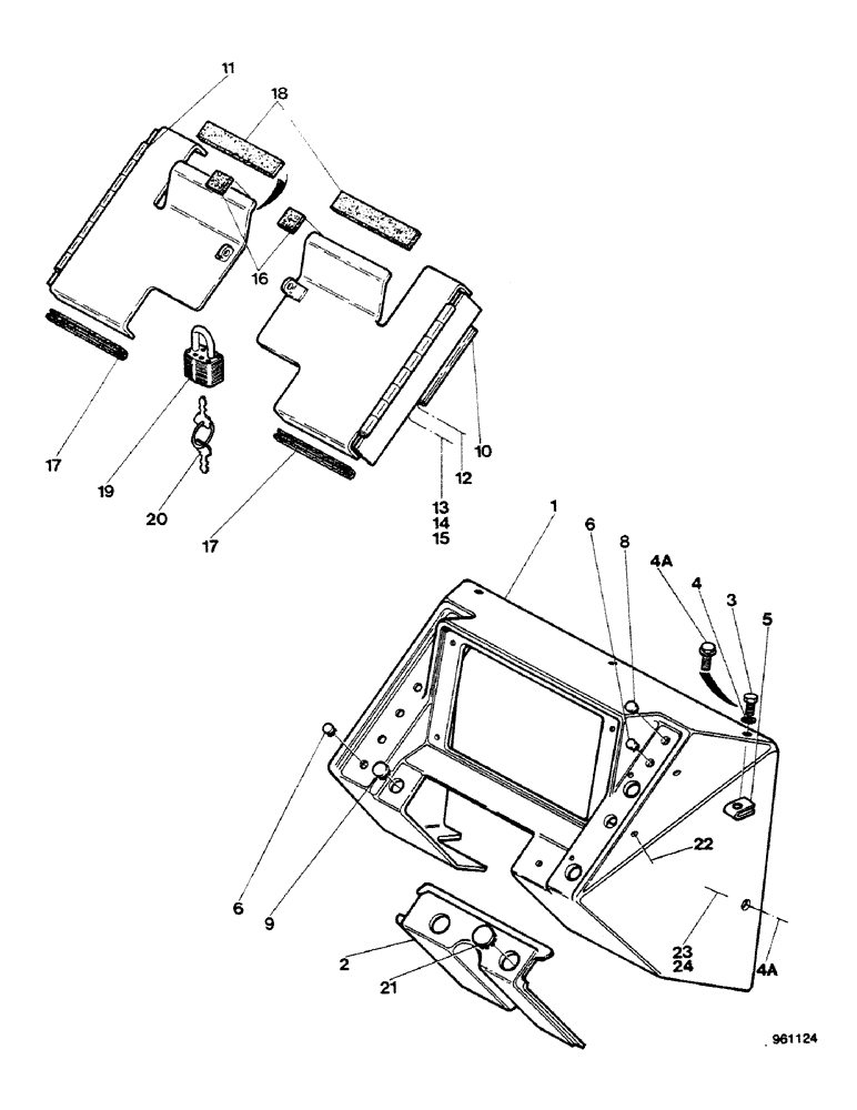 Схема запчастей Case 580G - (070) - INSTRUMENT PANEL AND COVERS (04) - ELECTRICAL SYSTEMS