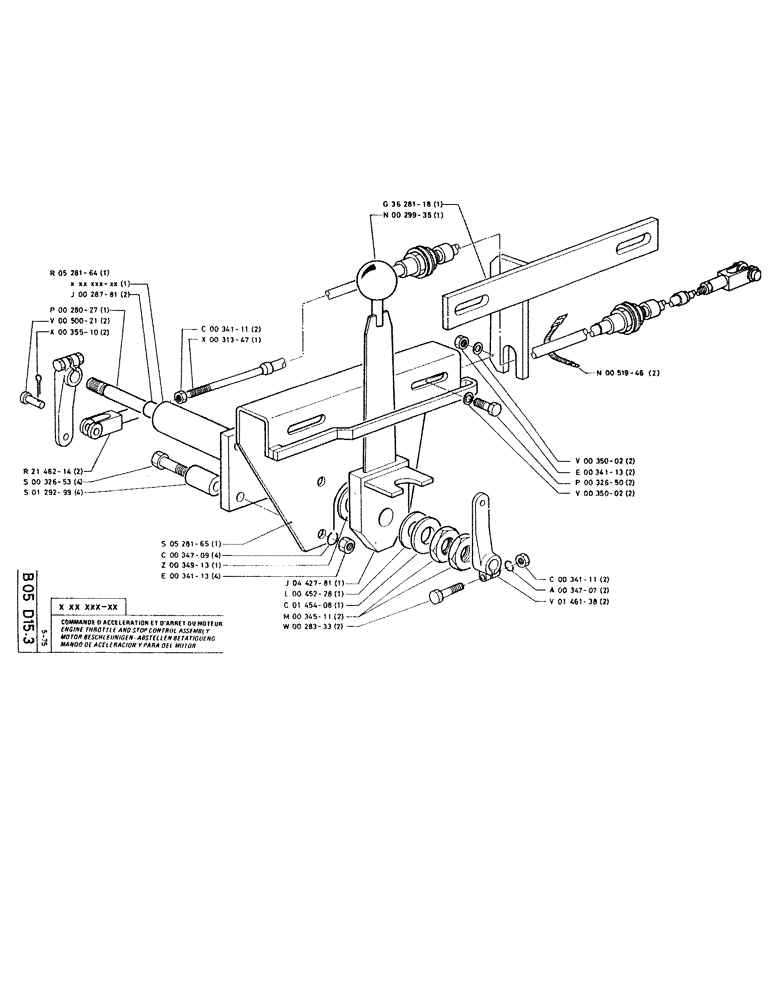 Схема запчастей Case RC200L - (018) - ENGINE THROTTLE AND STOP CONTROL ASSEMBLY 