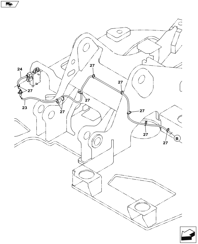 Схема запчастей Case CX145C SR - (35.734.AD[02]) - VAR - 781128 - QUICK COUPLER, VALVE, HARNESS (ANZ) (35) - HYDRAULIC SYSTEMS