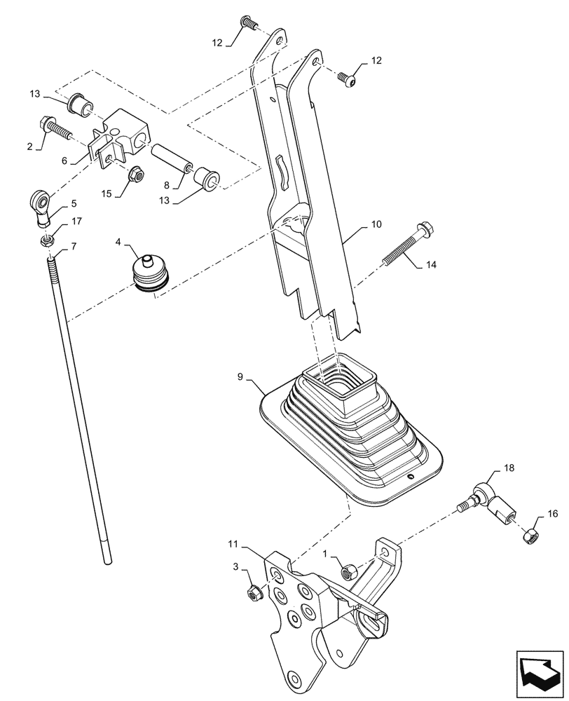 Схема запчастей Case TV380 - (29.200.010[04]) - HAND CONTROLS, LH CONTROL LEVER (29) - HYDROSTATIC DRIVE