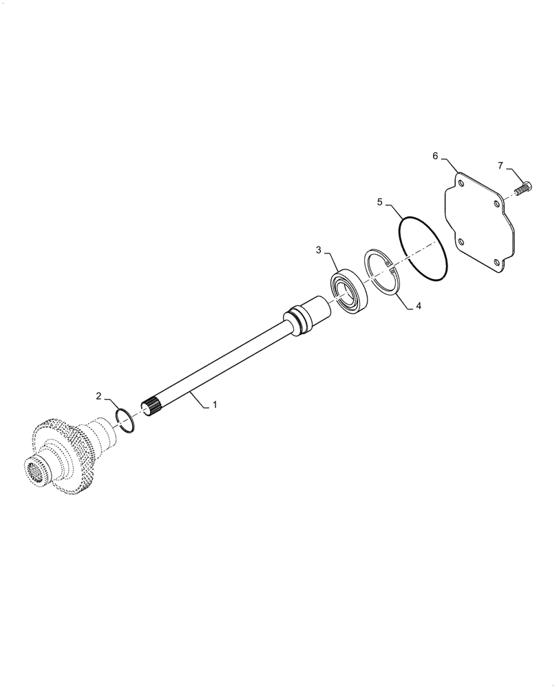 Схема запчастей Case 621G - (21.140.010) - VAR - 424224 - PTO SHAFT ASSEMBLY (21) - TRANSMISSION