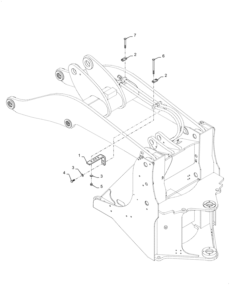 Схема запчастей Case 621G - (35.200.030) - BLOCK, FASTENER 2 BLOCK (35) - HYDRAULIC SYSTEMS